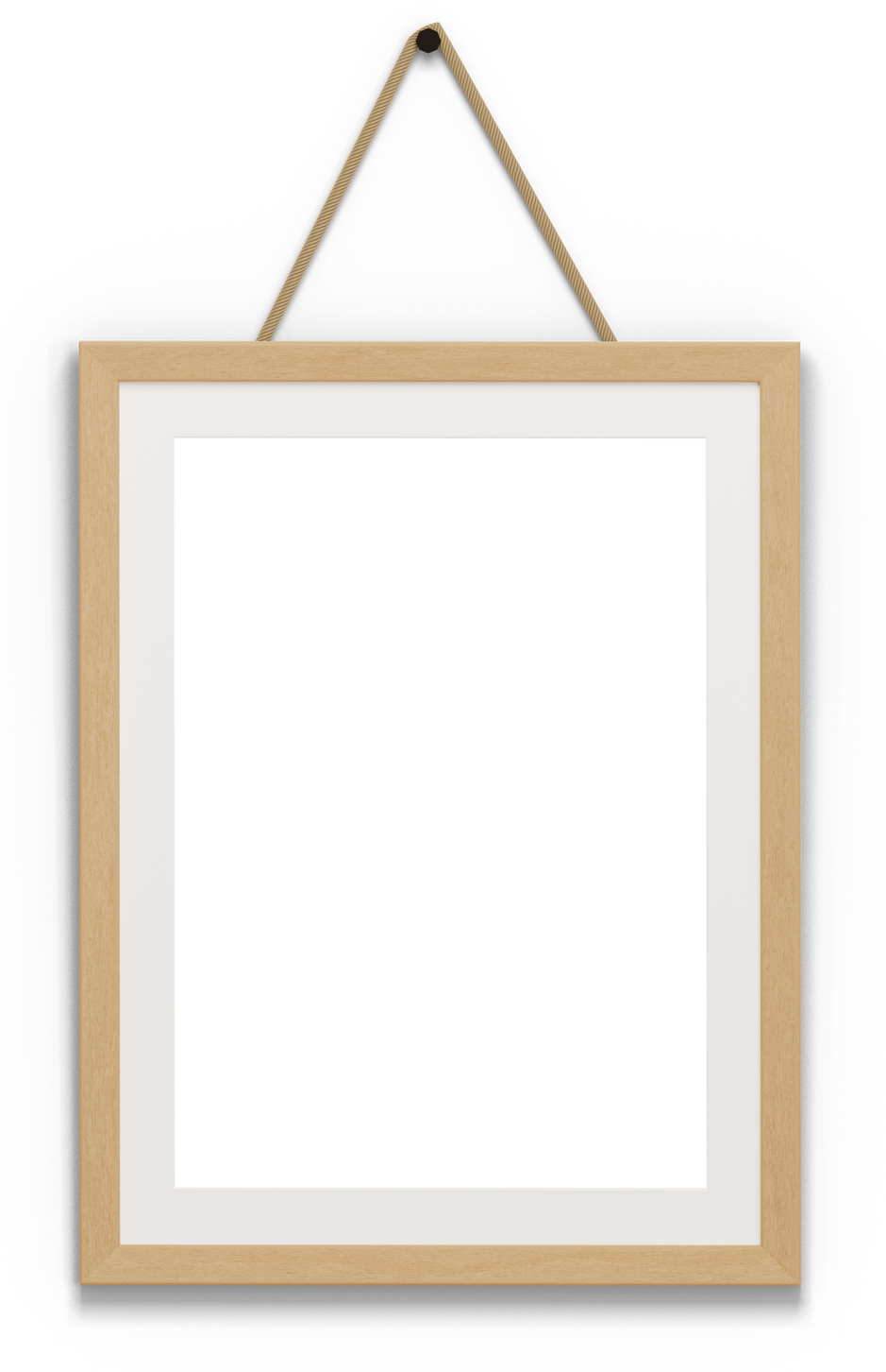 Wooden Frame Hanging on Wall